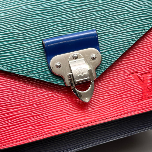 Louis Vuitton Monceau 26 Epi Green Blue Red