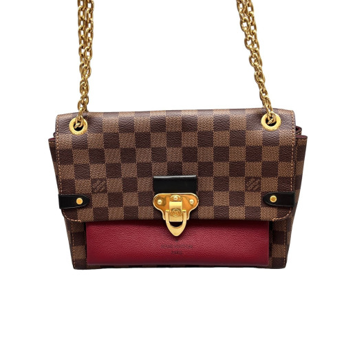 Louis Vuitton Vavin PM Damier Ebene Burgundy Brown