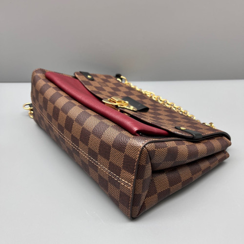Louis Vuitton Vavin PM Damier Ebene Burgundy Brown