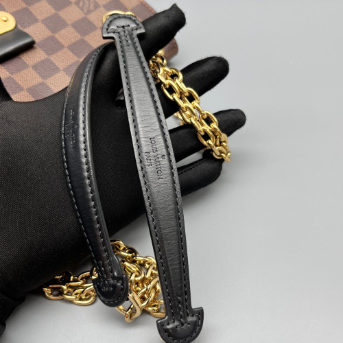 Louis Vuitton Vavin PM Damier Ebene Burgundy Brown
