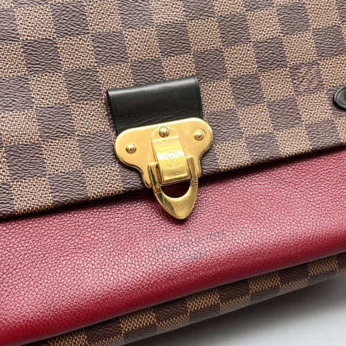 Louis Vuitton Vavin PM Damier Ebene Burgundy Brown