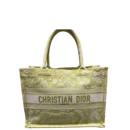 Dior Medium Book Tote Oblique Green White Dior Medium Book Tote Oblique Green White