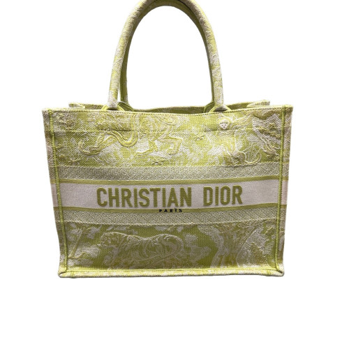 Dior Medium Book Tote Oblique Green White Dior Medium Book Tote Oblique Green White