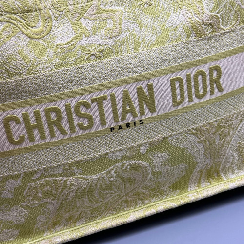 Dior Medium Book Tote Oblique Green White Dior Medium Book Tote Oblique Green White