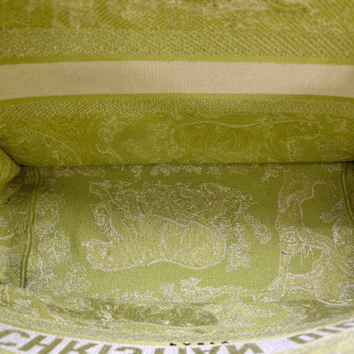 Dior Medium Book Tote Oblique Green White Dior Medium Book Tote Oblique Green White