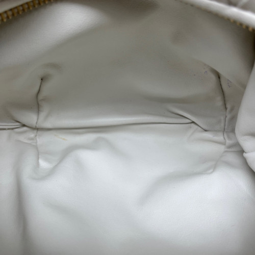 Bottega Veneta Mini Jodie Lambskin Intrecciato White