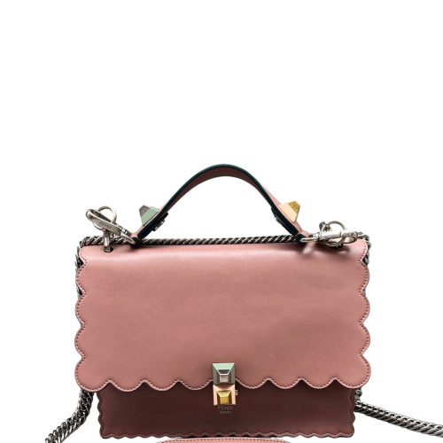 Fendi Medium Kan U Calfskin Pink