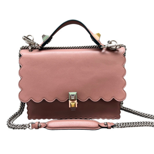 Fendi Medium Kan U Calfskin Pink