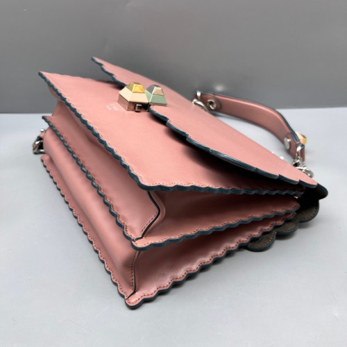 Fendi Medium Kan U Calfskin Pink