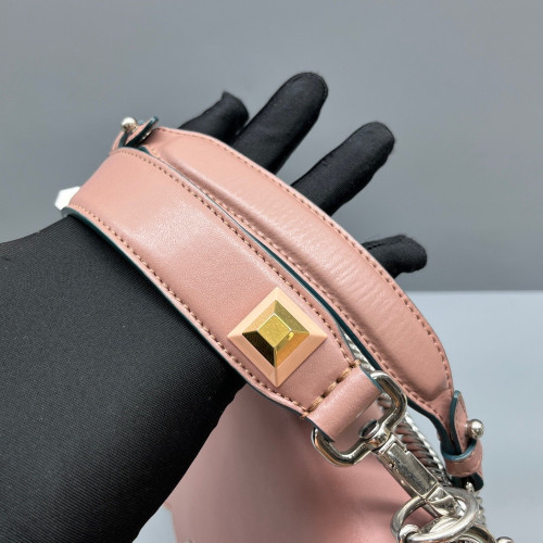 Fendi Medium Kan U Calfskin Pink