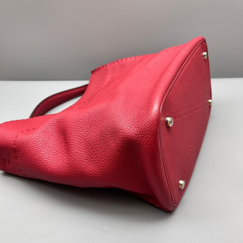 Fendi Bucket Grained Calfskin Red Fendi Bucket Grained Calfskin Red
