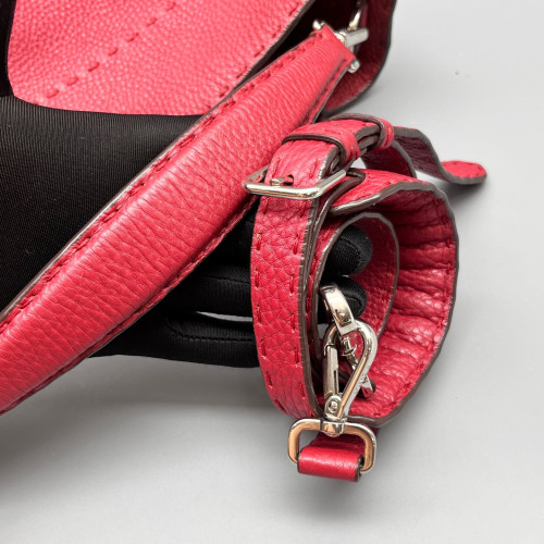 Fendi Bucket Grained Calfskin Red Fendi Bucket Grained Calfskin Red
