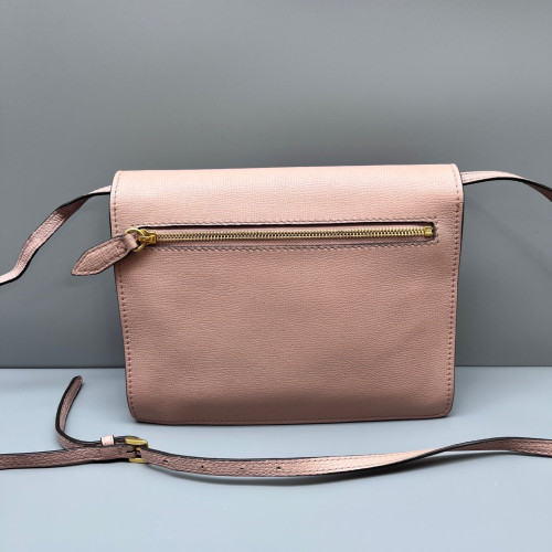 Burberry Small Macken Crossbody Bag House Check Calfskin Pink Beige Black Burberry Small Macken Crossbody Bag House Check Calfskin Pink Beige Black