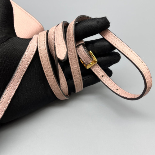 Burberry Small Macken Crossbody Bag House Check Calfskin Pink Beige Black Burberry Small Macken Crossbody Bag House Check Calfskin Pink Beige Black