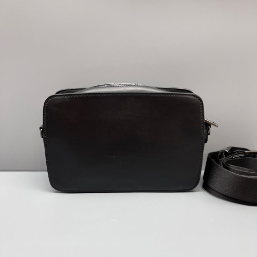 Fendi Camera Case Embossed FF Calfskin Canvas Black