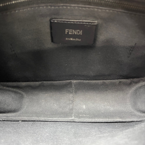 Fendi Camera Case Embossed FF Calfskin Canvas Black