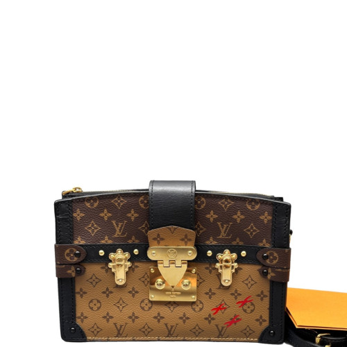 Louis Vuitton Trunk Clutch Reverse Monogram Brown