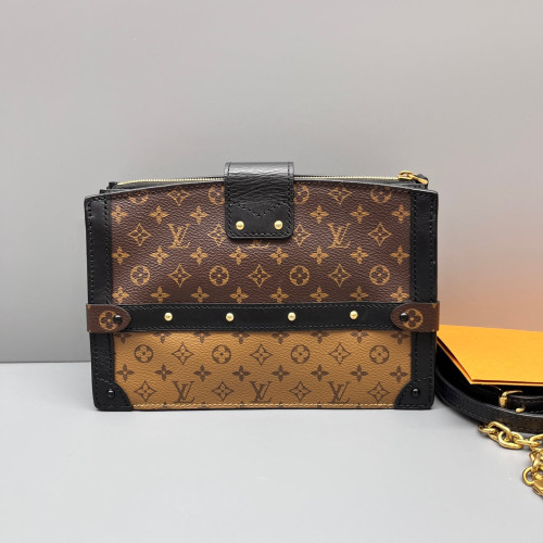 Louis Vuitton Trunk Clutch Reverse Monogram Brown