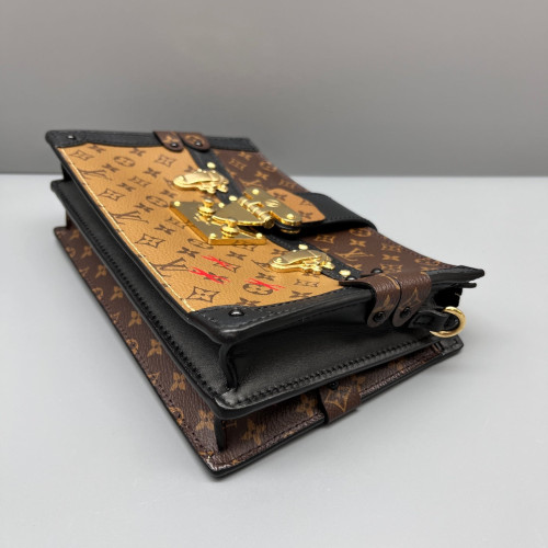 Louis Vuitton Trunk Clutch Reverse Monogram Brown