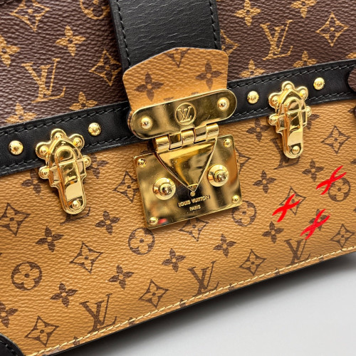 Louis Vuitton Trunk Clutch Reverse Monogram Brown