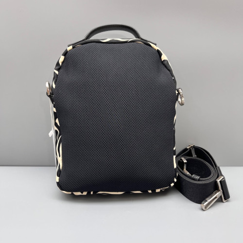 Dior Crossbody Bag Canvas Black Beige