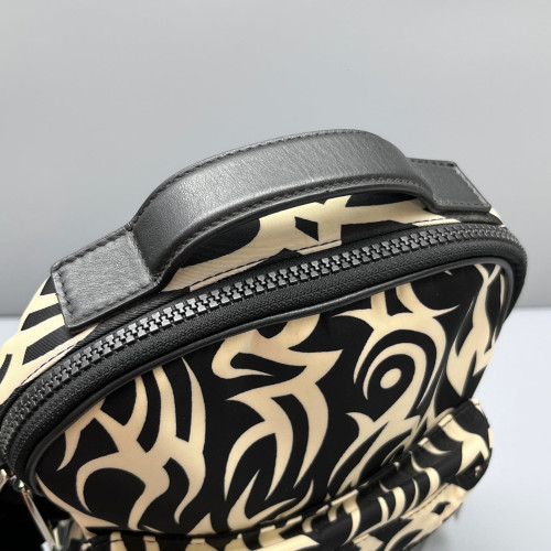 Dior Crossbody Bag Canvas Black Beige