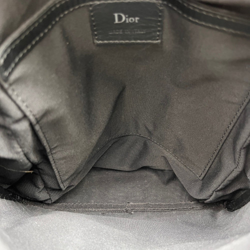 Dior Crossbody Bag Canvas Black Beige