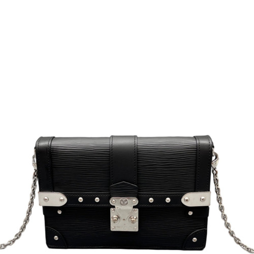 Louis Vuitton Studded Crossbody Bag Epi Black
