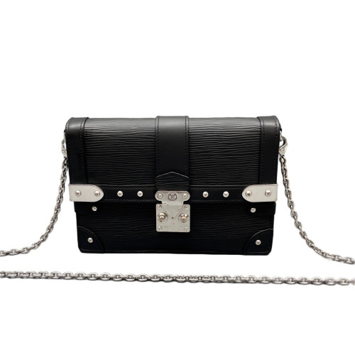 Louis Vuitton Studded Crossbody Bag Epi Black