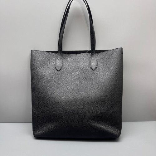 Burberry Tote Bag Grained Calfskin Black