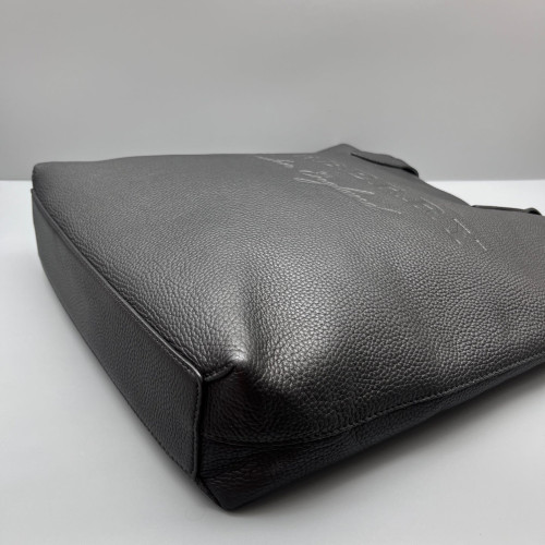 Burberry Tote Bag Grained Calfskin Black