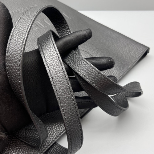 Burberry Tote Bag Grained Calfskin Black