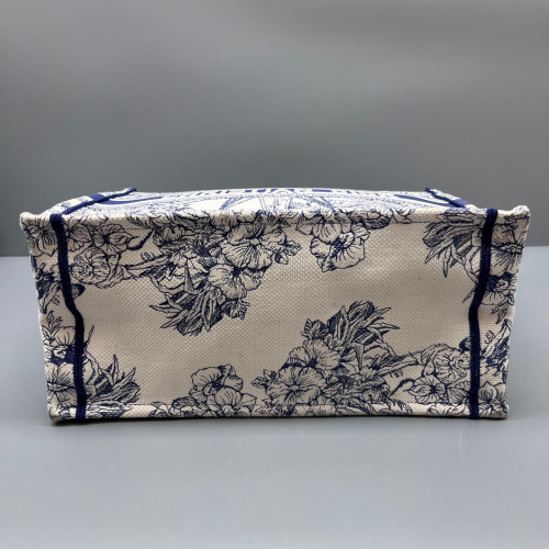 Dior Small Book Tote Canvas Navy Beige