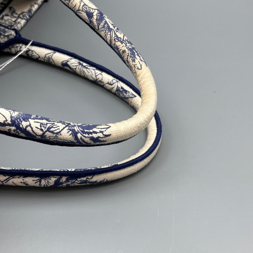 Dior Small Book Tote Canvas Navy Beige