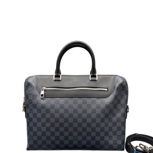 Louis Vuitton Avenue Soft Briefcase Damier Cobalt Blue Black