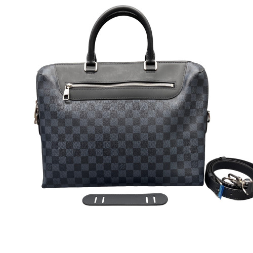 Louis Vuitton Avenue Soft Briefcase Damier Cobalt Blue Black