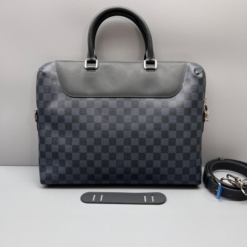 Louis Vuitton Avenue Soft Briefcase Damier Cobalt Blue Black