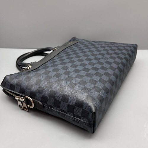 Louis Vuitton Avenue Soft Briefcase Damier Cobalt Blue Black