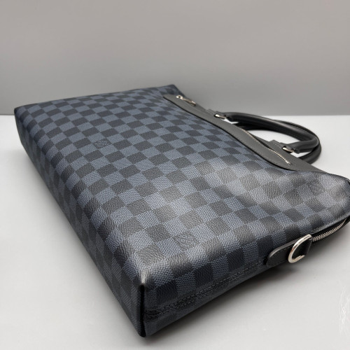 Louis Vuitton Avenue Soft Briefcase Damier Cobalt Blue Black