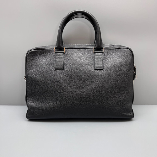 Dior Briefcase Grained Calfskin Black