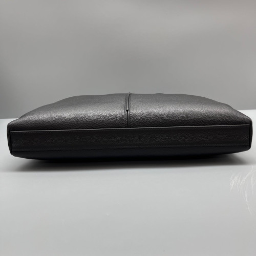 Dior Briefcase Grained Calfskin Black