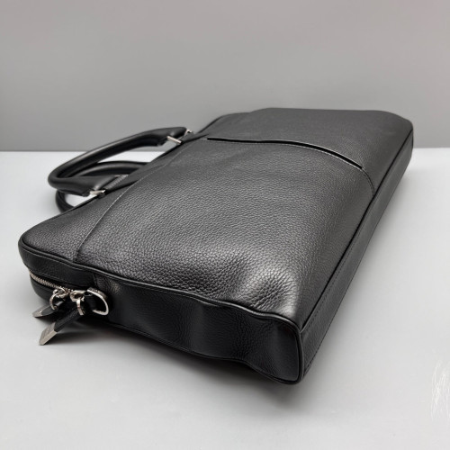 Dior Briefcase Grained Calfskin Black