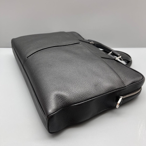 Dior Briefcase Grained Calfskin Black