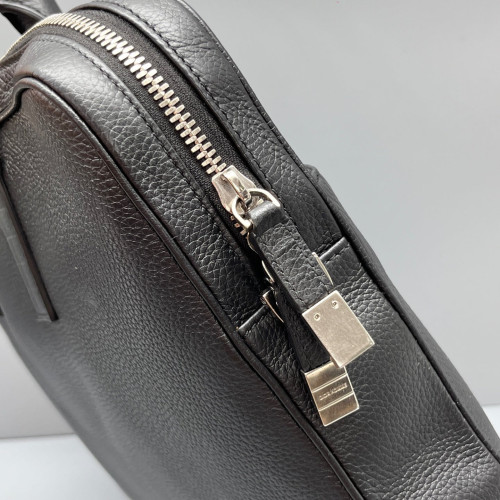 Dior Briefcase Grained Calfskin Black