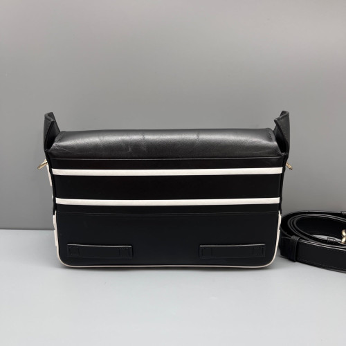 Dior Small Diorcamp Messenger Calfskin Black White
