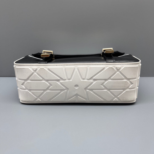 Dior Small Diorcamp Messenger Calfskin Black White