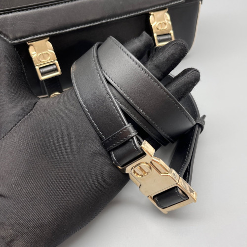 Dior Small Diorcamp Messenger Calfskin Black White