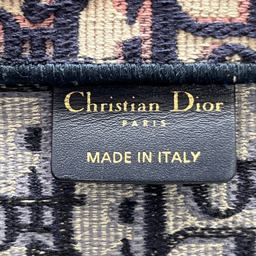Dior Large Book Tote Canvas Beige Navy