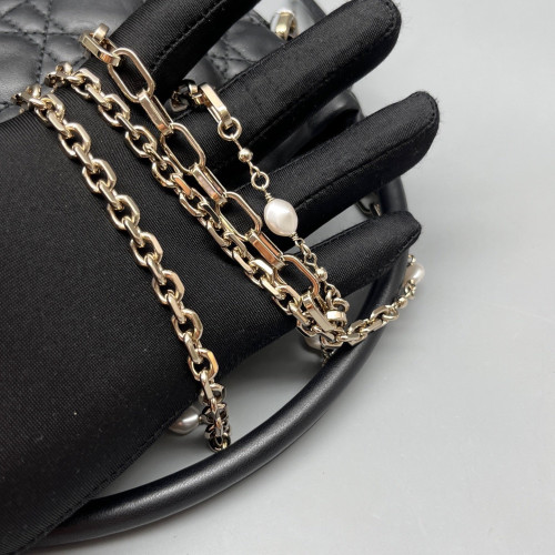 Dior Mini Lady Dior Milly Drawstring Bag Calfskin Black Dior Mini Lady Dior Milly Drawstring Bag Calfskin Black