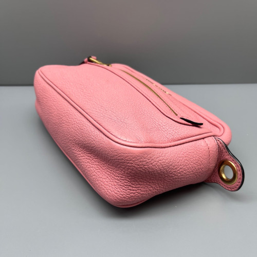 Miu Miu Shoulder Bag Grained Calfskin Pink